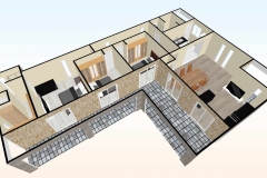 vista-aerea-virtual-3d-living-Casa-prefabricada-mediterranea-90m2-con-terraza